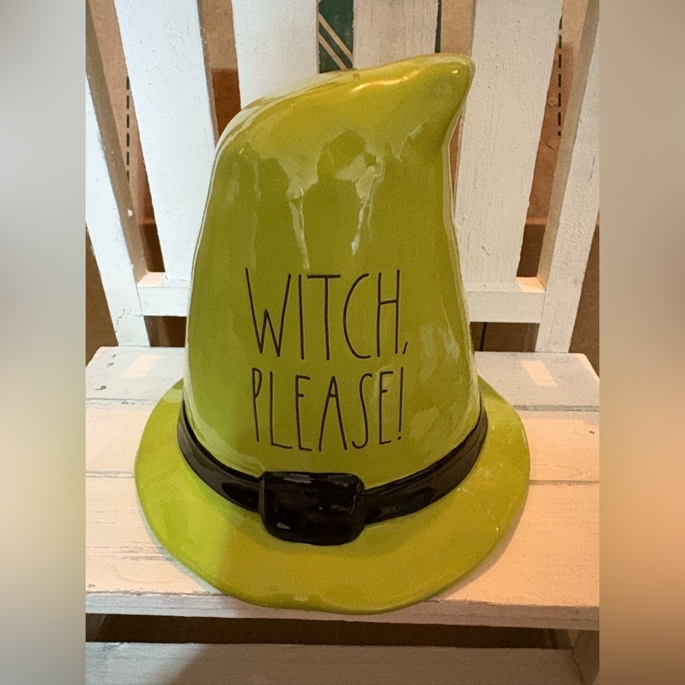 Rae Dunn Green and Black Party Hats